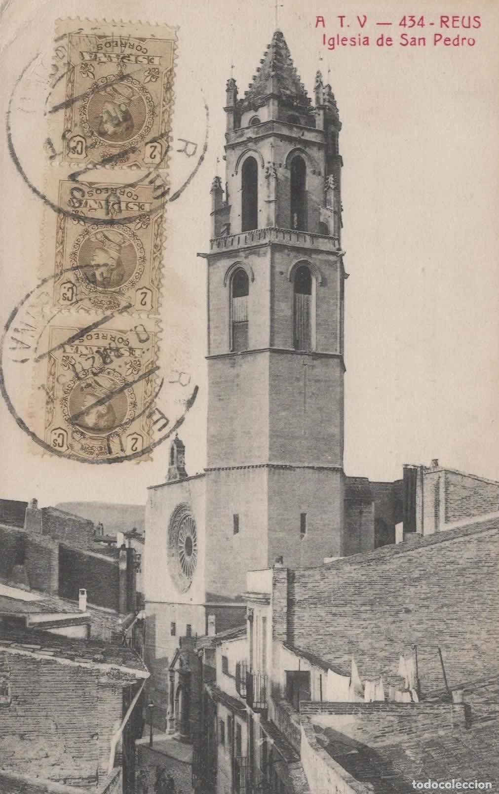Sellos: REUS TARRAGONA POSTAL A BERLIN 1920 SELLOS ALFONSO XIII MEDALLON 2 CTS X R TARIFA IMPRESOS