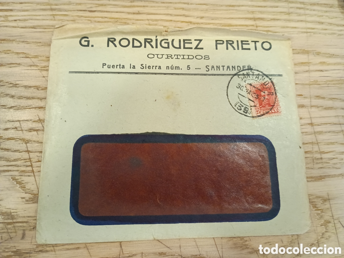 Sellos: ESPA&Ntilde;A 1925 - CURTIDOS G. RODR&Iacute;GUEZ PRIETO, SANTANDER
