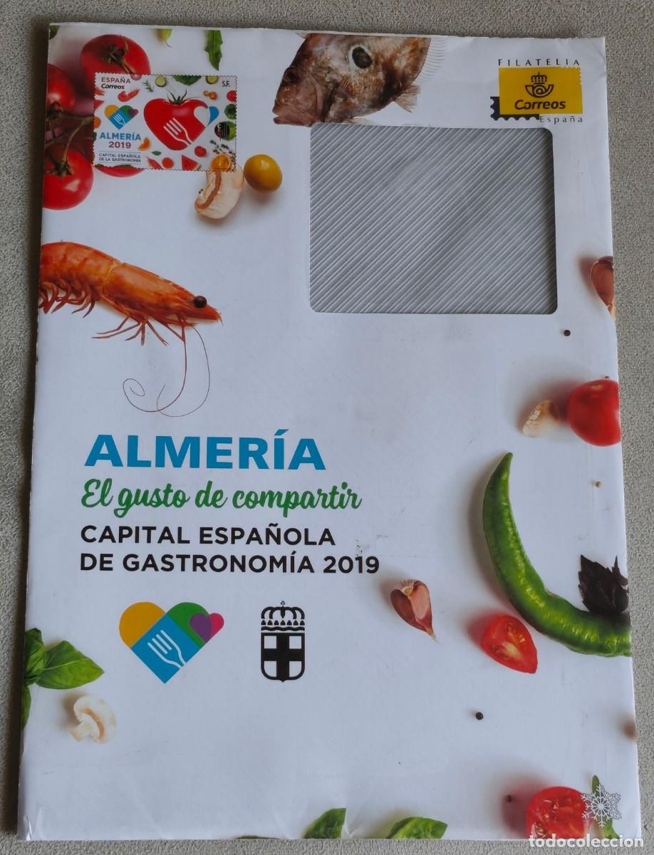 Francobolli: SOBRE USADO DE CORREOS FILATELIA ESPA&Ntilde;A - Almer&iacute;a, Capital espa&ntilde;ola de gastronom&iacute;a 2019