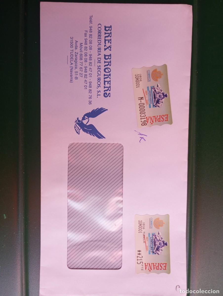 Sellos: ESPA&Ntilde;A, 2001, CERTIFICADO DE TUDELA CON ETIQUETA T&Eacute;RMICA DEDICADA A ALEJANDRO MON