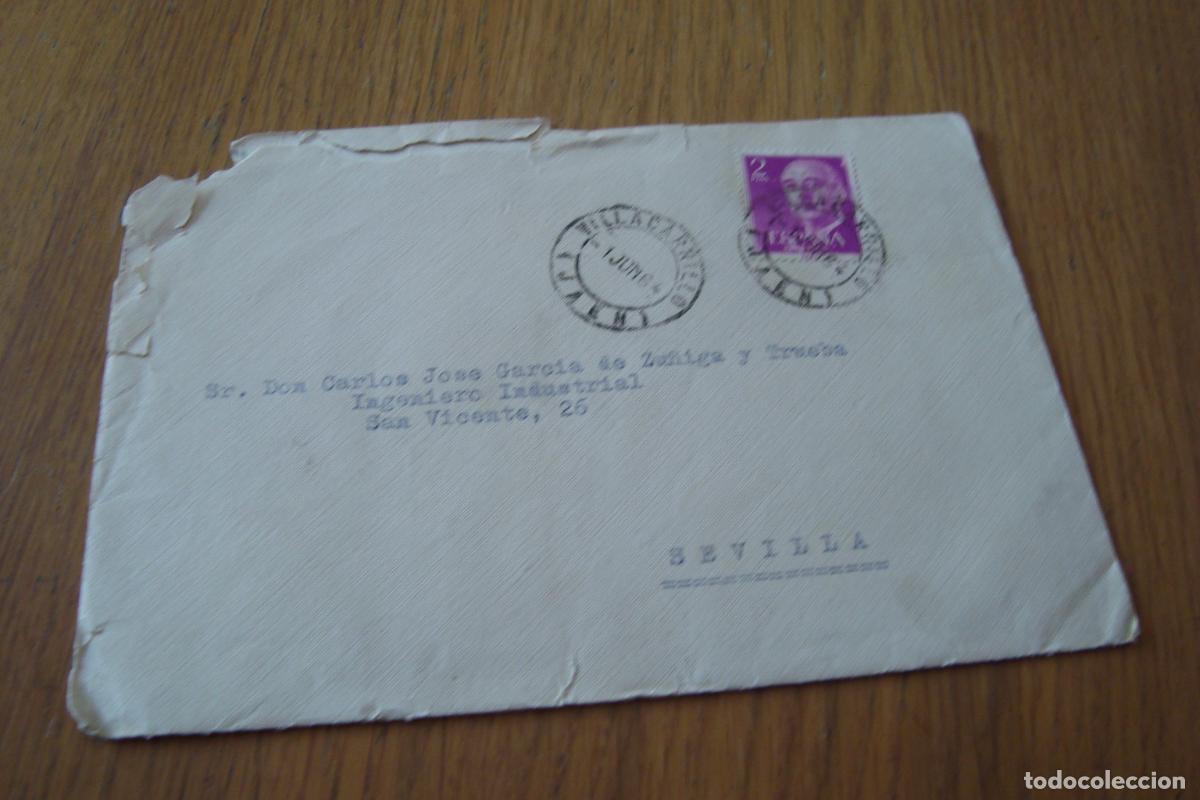Sellos: ANTIGUO SOBRE CIRCULADO VILLACARRILLO JAEN 1964.