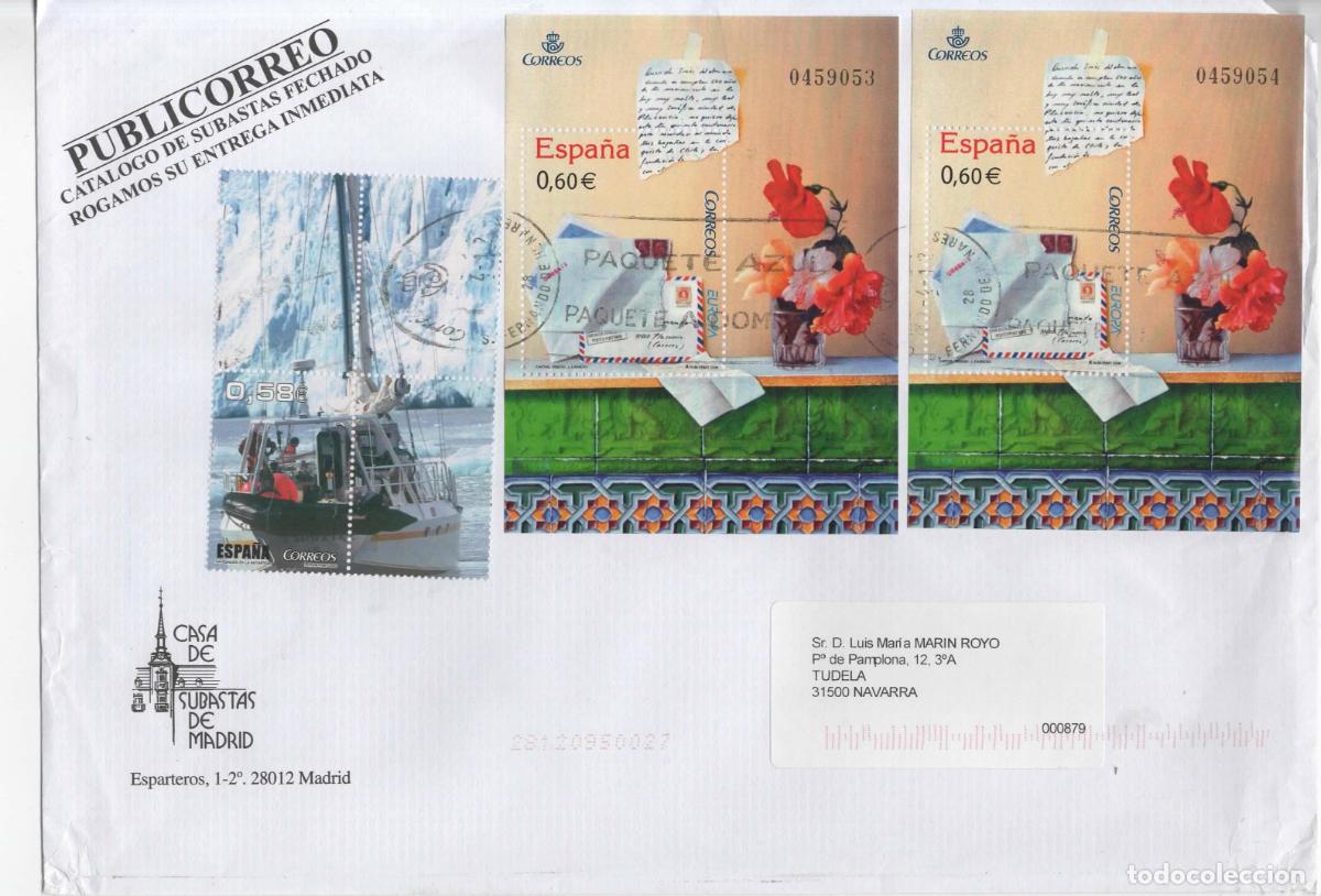 Sellos: MADRID ANTARTIDA ANTARCTIC EUROPA CARTA