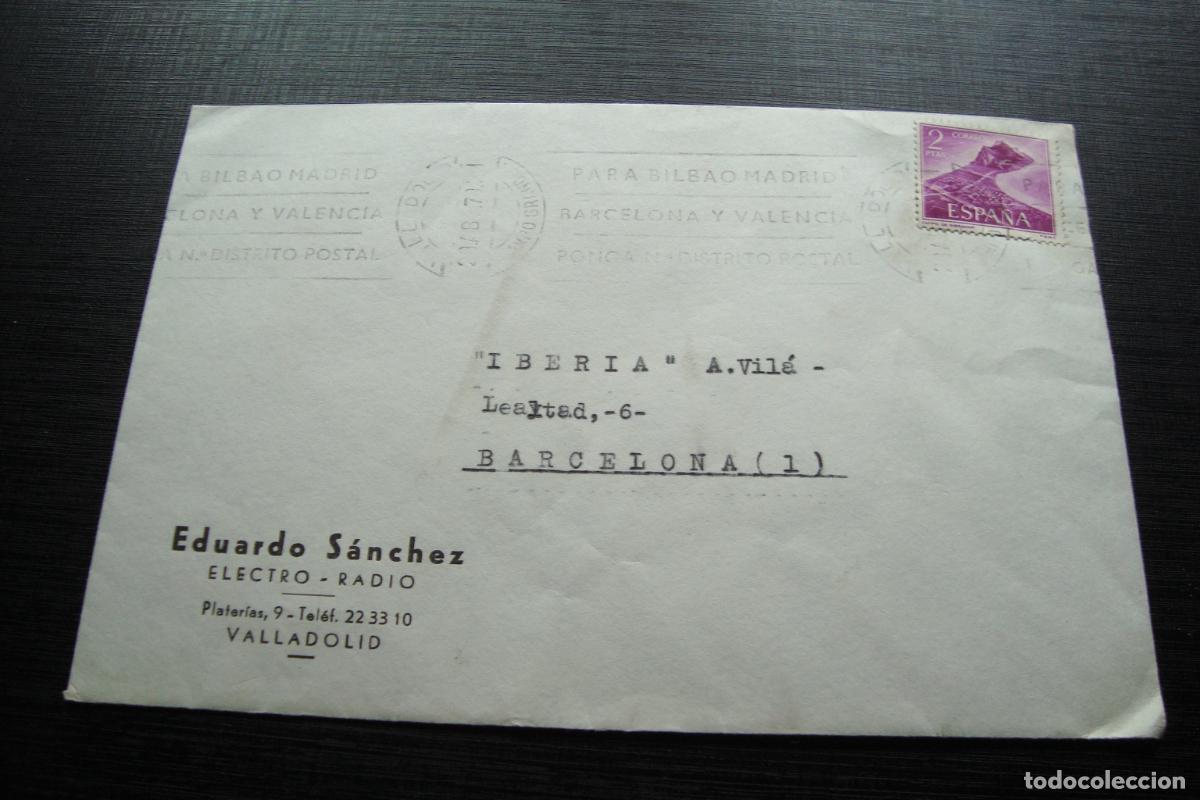 Sellos: ANTIGUO SOBRE COMERCIAL. EDUARDO SANCHEZ. ELECTRO-RADIO. VALLADOLID 1970