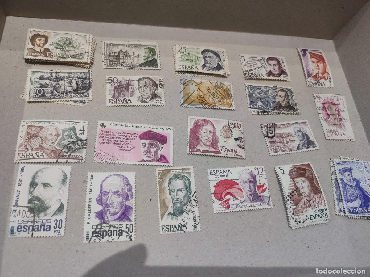 Sellos: Lote sellos usados a&ntilde;os 70-80. 52 unidades
