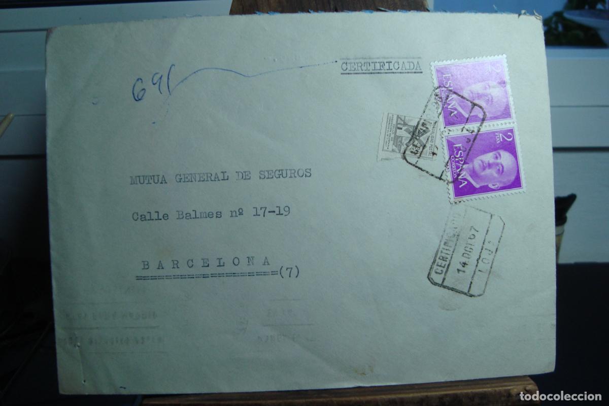 Sellos: ANTIGUO SOBRE CIRCULADO CERTIFICADO LOJA GRANADA 1967.