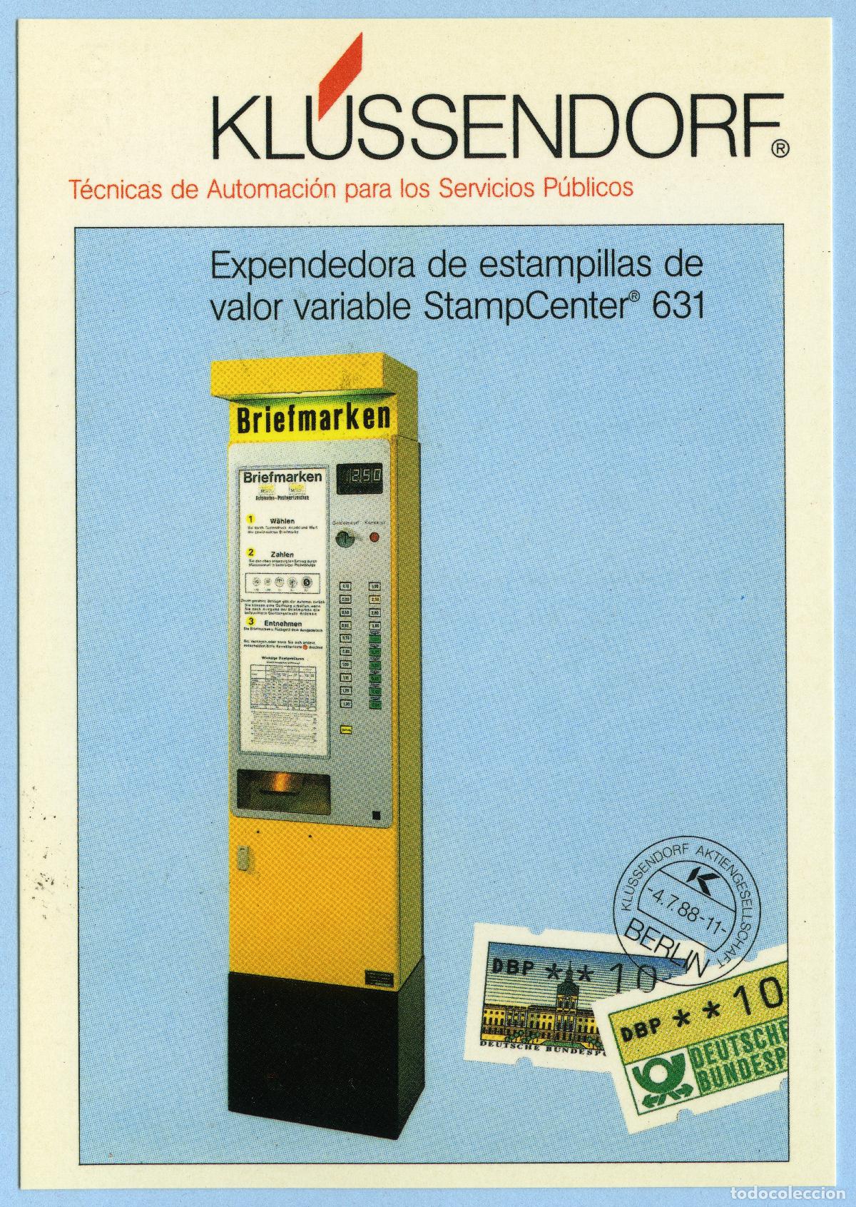 Sellos: ESPA&Ntilde;A 1992 &middot; ATM KL&Uuml;SSENDORF &middot; GRANADA '92, TARJETA MATASELLO ESPECIAL 24.04.1992 PRIMER DIA #G0055