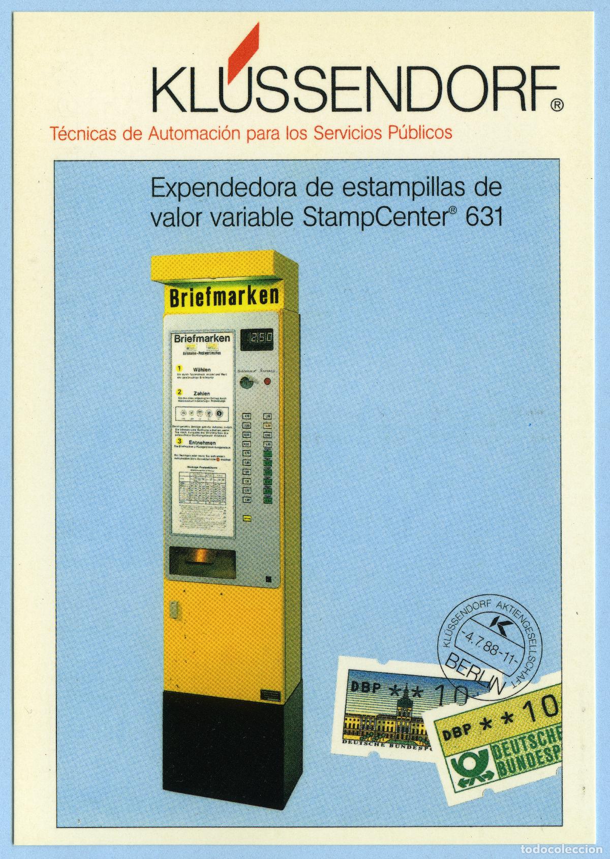 Sellos: ESPA&Ntilde;A 1992 &middot; ATM KL&Uuml;SSENDORF &middot; GRANADA '92, TARJETA MATASELLO ESPECIAL 24.04.1992 PRIMER DIA #G0056