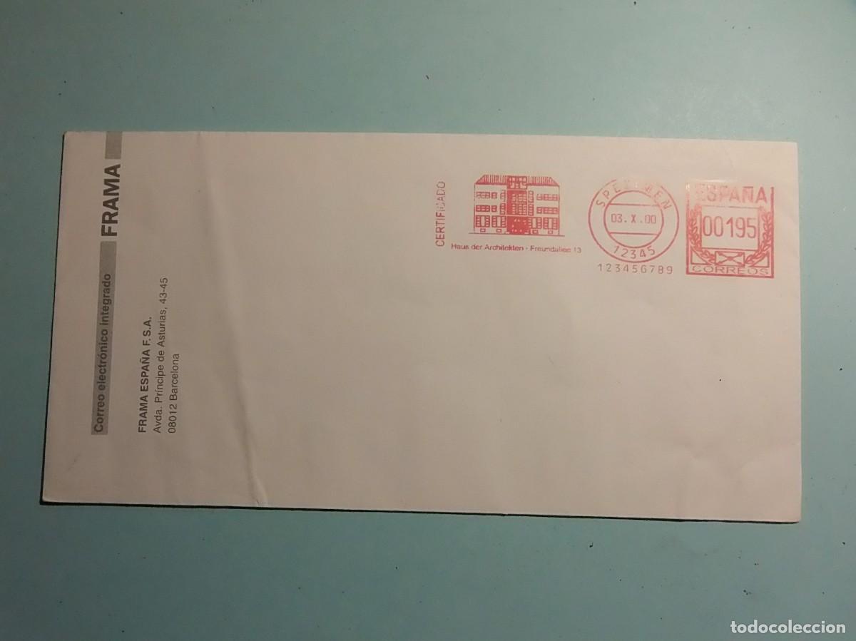 Sellos: FRANQUEO MEC&Aacute;NICO CERTIFICADO - ALEMANIA, EDIFICIOS. - Foto 1