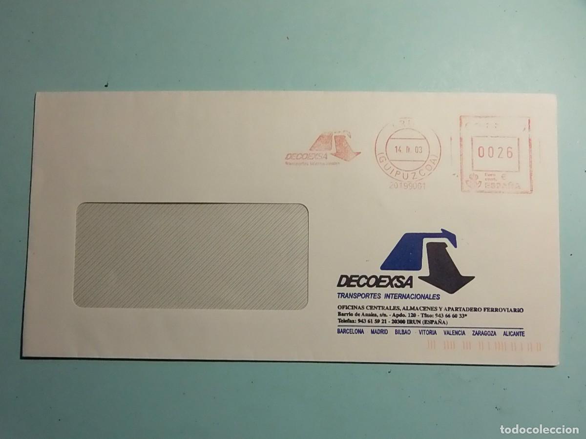 Sellos: FRANQUEO MEC&Aacute;NICO - EMPRESAS, DECOEXSA (IR&Uacute;N) 2003. - Foto 1