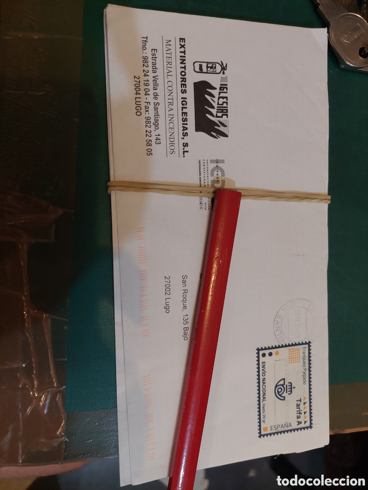 Sellos: SIBRE CORREOS PREFANQUEADO TARIFA A MATASELLOS SANTIAGO