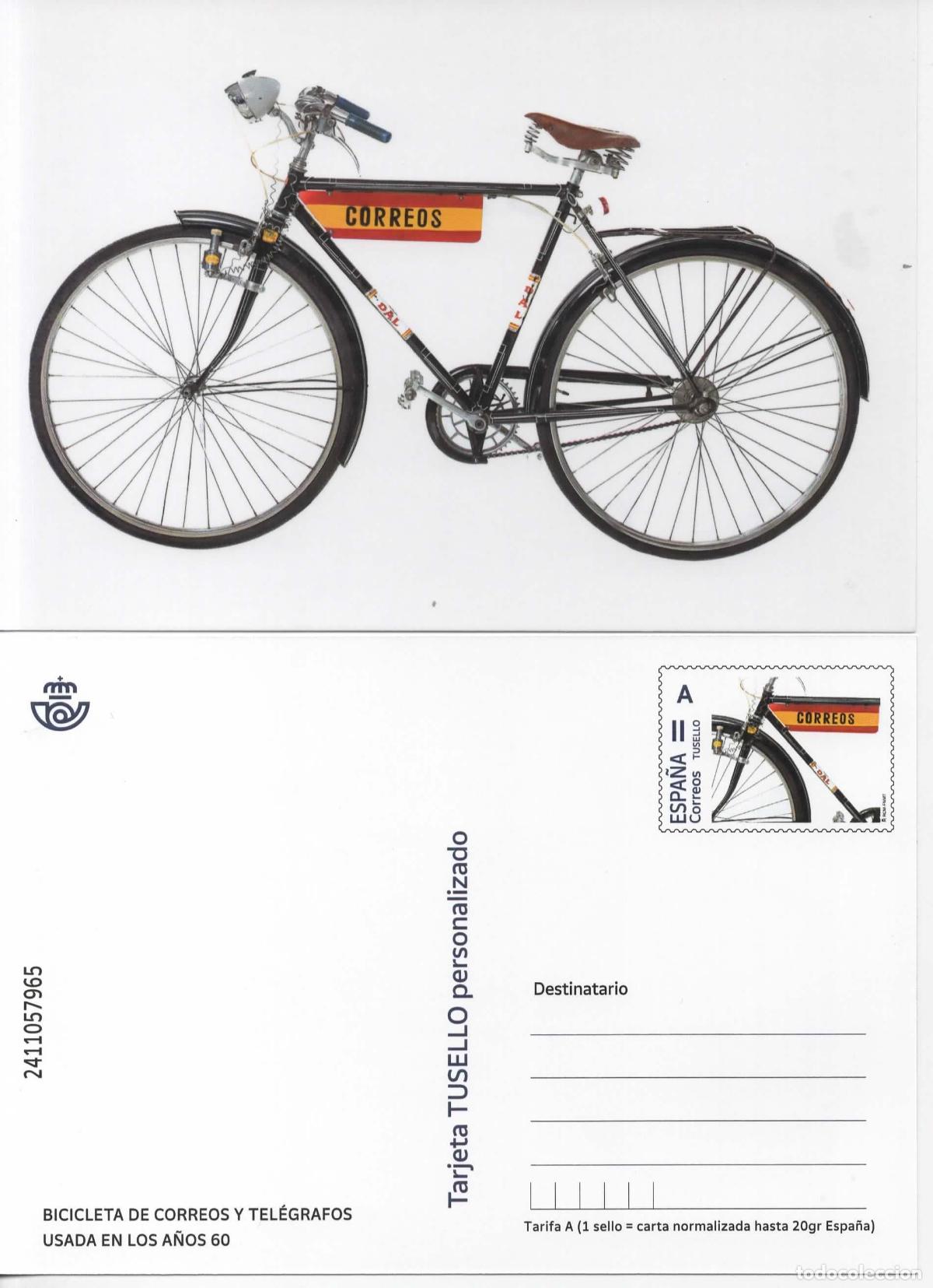 Sellos: ENTERO POSTAL BICICLETA DE CARTERO 1950S CORREOS BICYCLE CYCLING