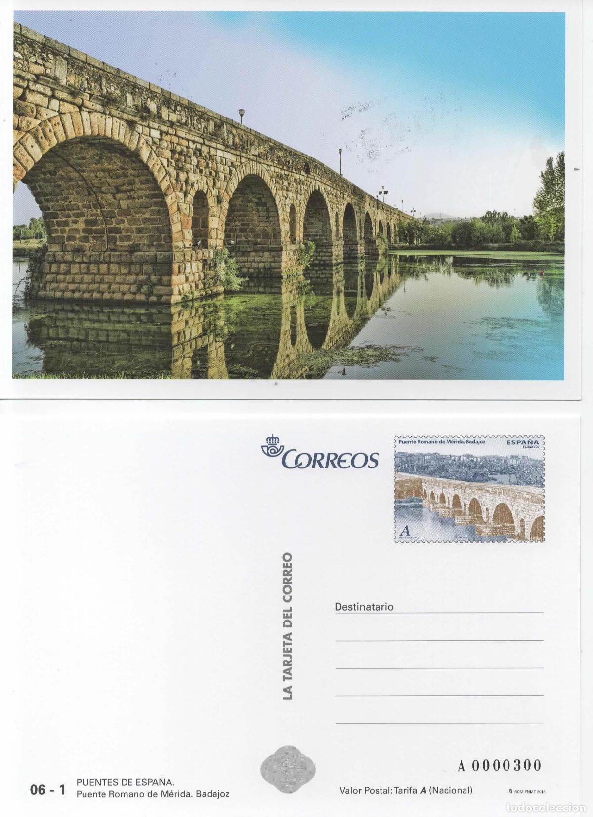 Sellos: ENTERO POSTAL MERIDA PUENTE ROMANO ROMAN BRIDGE