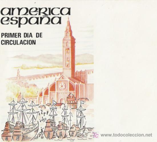 Sellos: BONITO SOBRE DE ESPA&Ntilde;A AMERICA - Foto 1