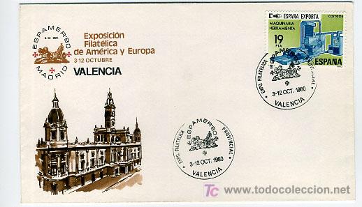 Sellos: ESPAMER 1980 VALENCIA - Foto 1