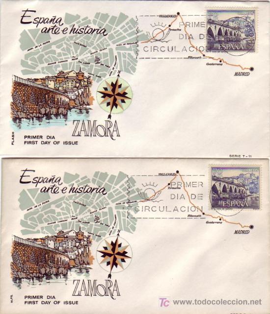Briefmarken: RARA VARIEDAD PUENTE ROMANO ZAMORA SERIE TURISTICA 1965 (EDIFIL 1646) EN SPD DE FLASH RARO ASI XZX