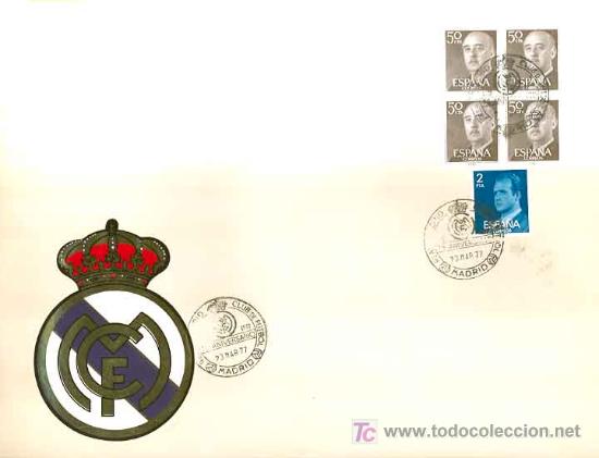 Sellos: 75 ANIVERSARIO DEL REAL MADRID - Foto 1