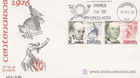 Sellos: SERIE DE ESPA&Ntilde;A EN SOBRE PRIMER DIA - Foto 1