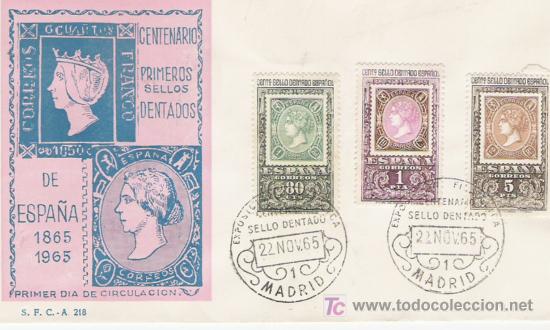 Sellos: SERIE DE ESPA&Ntilde;A EN SOBRE PRIMER DIA - Foto 1