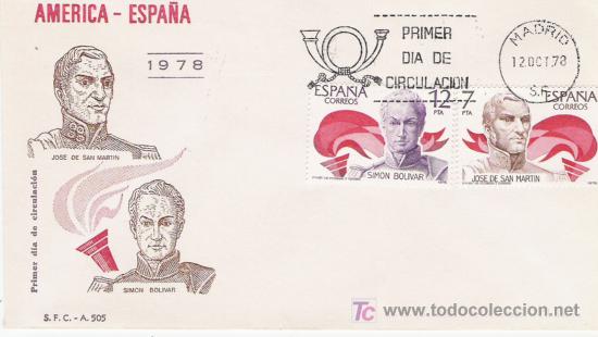Sellos: SERIE DE ESPA&Ntilde;A EN SOBRE PRIMER DIA - Foto 1