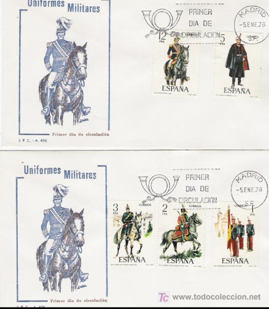 Sellos: SERIE DE ESPA&Ntilde;A EN SOBRE PRIMER DIA - Foto 1