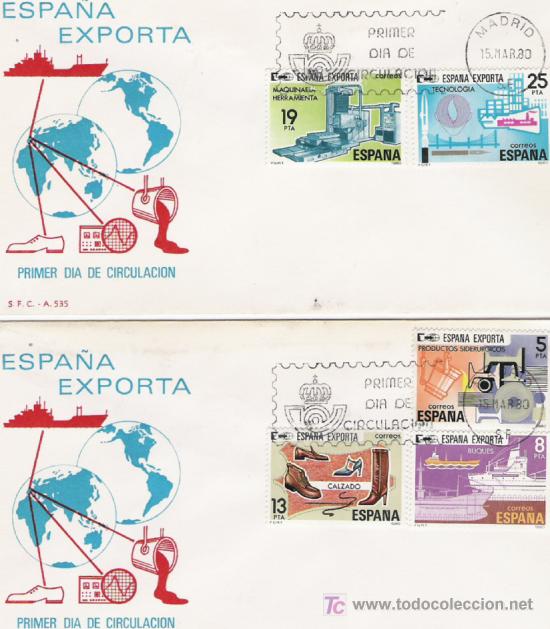 Sellos: SERIE DE ESPA&Ntilde;A EN SOBRE PRIMER DIA - Foto 1