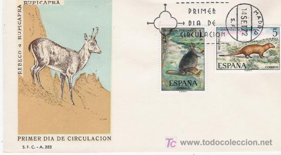 Sellos: SERIE DE ESPA&Ntilde;A EN SOBRE PRIMER DIA - Foto 1