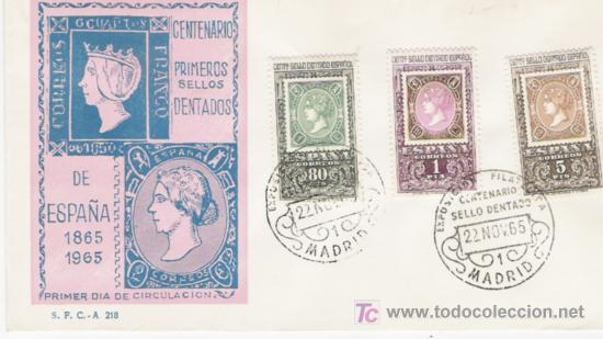Sellos: SERIE DE ESPA&Ntilde;A EN SOBRE PRIMER DIA - Foto 1