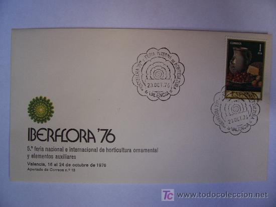 Sellos: sobre primer dia : iberflora , valencia  76 - Foto 1