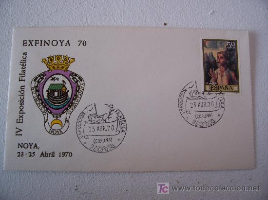 Sellos: sobre primer dia exfinoya 70, coru&ntilde;a 1970 - Foto 1