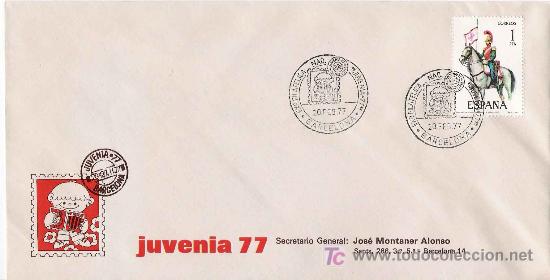 Sellos: Sobre con matasello especial de Juvenia&acute;77 - Foto 1