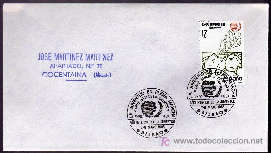Sellos: 1985 - Bilbao - Sobre con Matasellos Especial - Foto 1