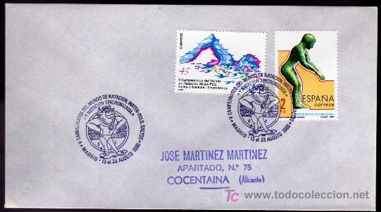 Sellos: 1986 - Madrid - Sobre con Matasellos Especial - Foto 1