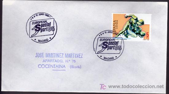 Sellos: 1985 - Madrid - Sobre con Matasellos Especial - Foto 1