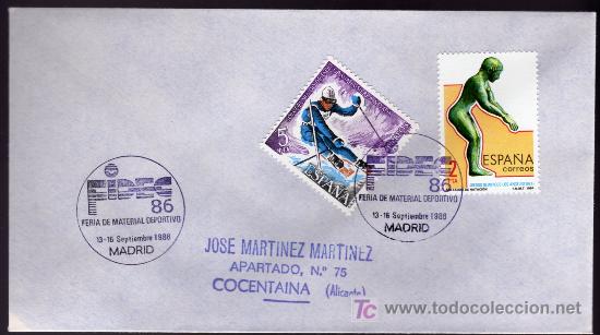 Sellos: 1986 - Madrid - Sobre con Matasellos Especial - Foto 1