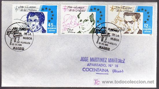 Sellos: 1985 - Madrid - Sobre con Matasellos Especial - Foto 1