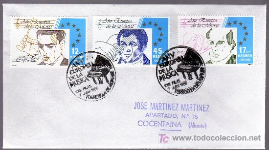 Sellos: 1985 - Torrodella - Sobre con Matasellos Especial - Foto 1