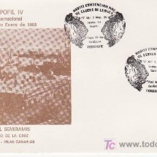 Sellos: SOBRE EXPOFIL IV 1985.PUERTO DE LA CRUZ. TENERIFE.MATASELLOS CLUB DE LEONES.