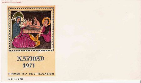 Sellos: SPD d&iacute;a Navidad 1971 - Foto 1