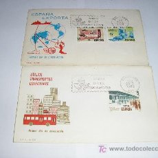 Sellos: SPD UTILICE TRANSPORTE COLECTIVOS Y ESPAÑA EXPORTA - BARCELONA 1980