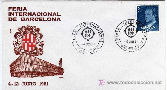 Sellos: MATASELLO FERIA INTERNACIONAL DE BARCELONA 4.JUN.81 - Foto 1