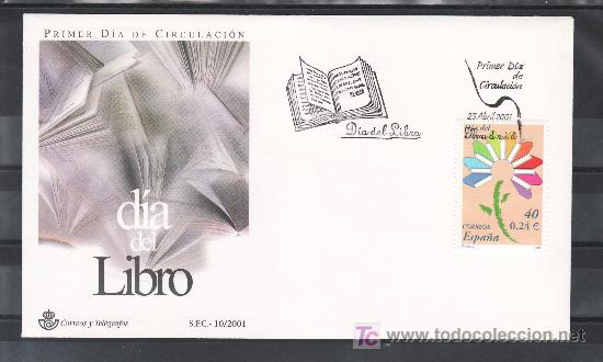 Sellos: espa&ntilde;a 3789 primer dia, dia del libro - Foto 1