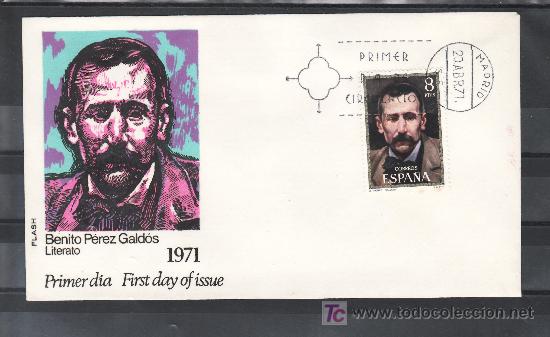 Sellos: espa&ntilde;a 2029 primer dia flash, centenario benito perez galdos - Foto 1