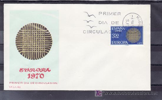 Sellos: espa&ntilde;a 1973 primer dia, tema europa, - Foto 1