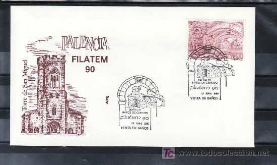 Briefmarken: 1990 venta de ba&ntilde;os 23/6 alfil, filatem 90, basilica de ba&ntilde;os de cerrato