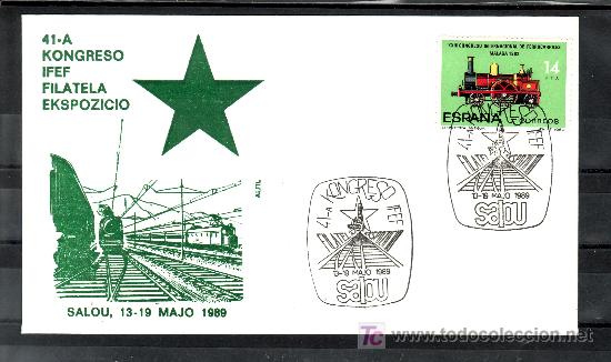 Sellos: 1989 salou 13-19/5 alfil, ff.cc., 41&ordm; congreso esperanto