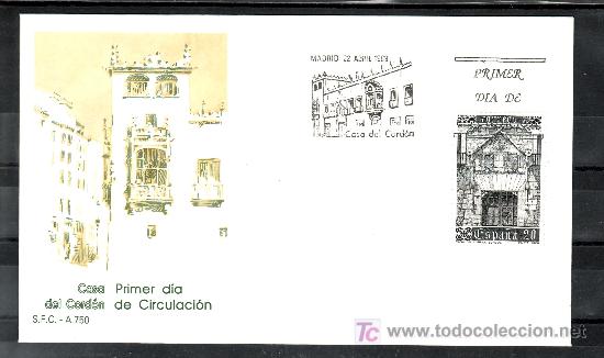 Sellos: 1989 madrid 22/4 primer dia 3000 sfc, casa del cordon - Foto 1