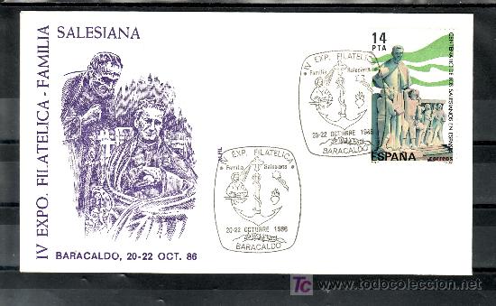 Briefmarken: 1986 baracaldo 20-22/10 alfil, religion, iv exp. fil. familia salesiana
