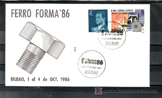 Sellos: 1986 bilbao  1-4/10 alfil, ferro forma 86, - Foto 1