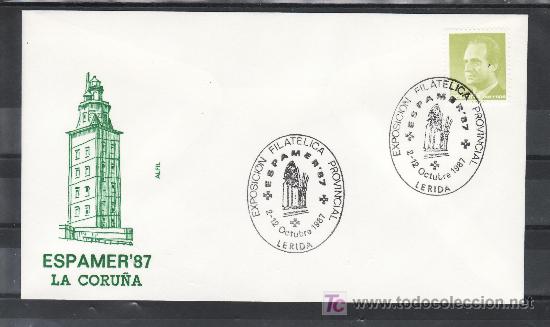 Francobolli: 1987 lerida  2-12/10 alfil, espamer 87, exposicion filatelica provincial,