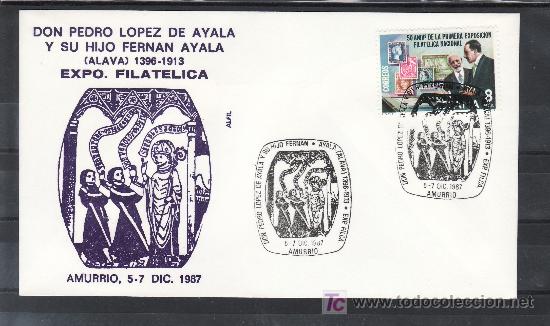 Selos: 1987 amurrio 5-7/12 alfil, exp. fil. don pedro lopez de ayala y su hijo fernan ayala (alava)